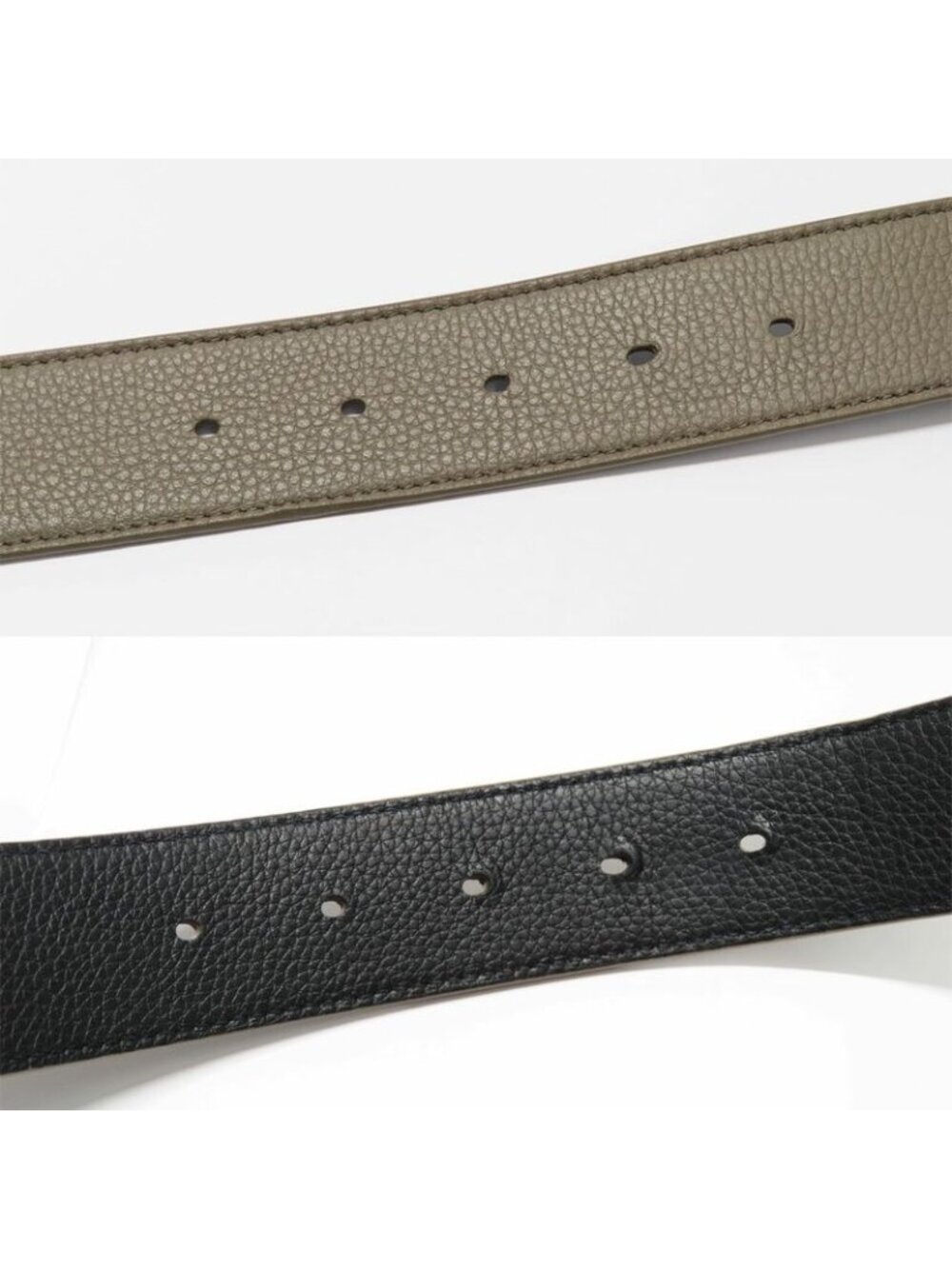 Dior CD Icon Logo Buckle Silver Metal External Belt Reversible Black - Picture 6 of 10